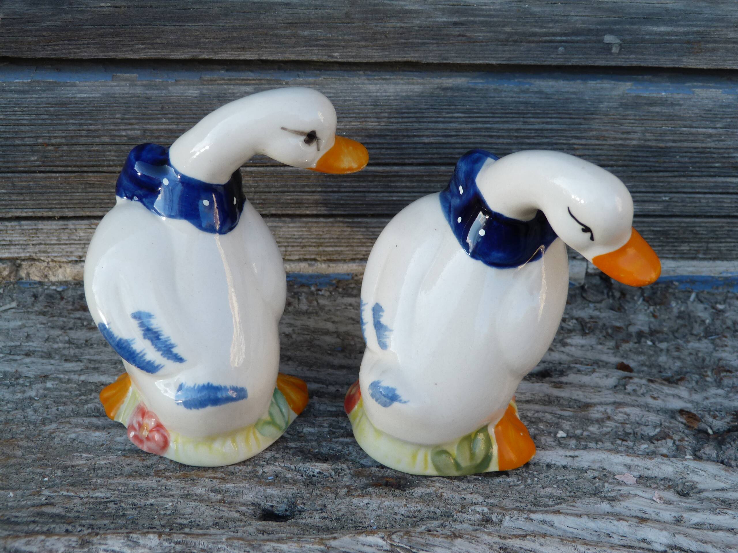 Vintage 2-Piece Duck-Shaped Salt and Pepper Shaker Set