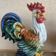 Grande porcelain coq sculpture Italy