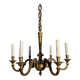 Lustre à 6 lumières en bronze doré ciselé, Empire, XIXe siècle