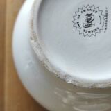Vercor earthenware soup tureen with daisy decor