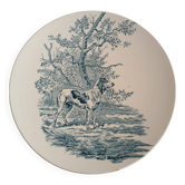 Longchamp hunting dog plate