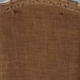 large antique headboard with 4 panels featuring Asian decor from the 1940s/50s