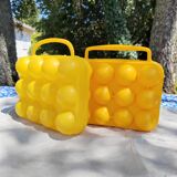 Set of 2 egg cartons 70s 80s