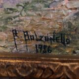 Oil on canvas country landscape