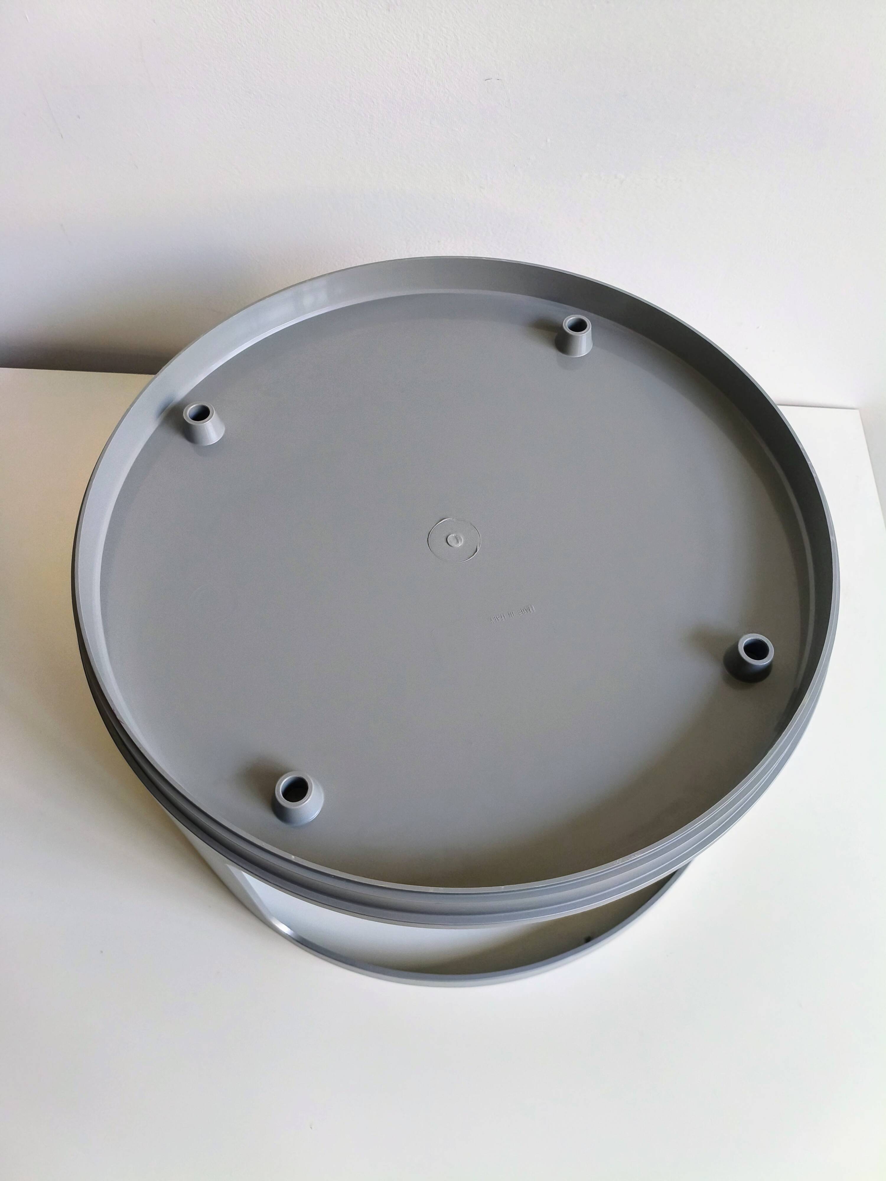 Modular components Kartell silver, A. Castelli