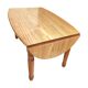 Extendable oval pine dining table 1970s