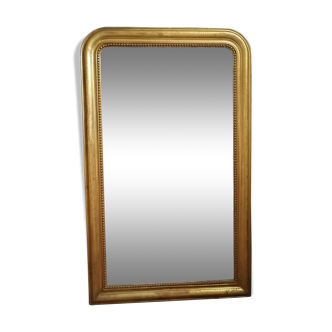 Beautiful and large mirror old Louis Philippe golden 85x140cm