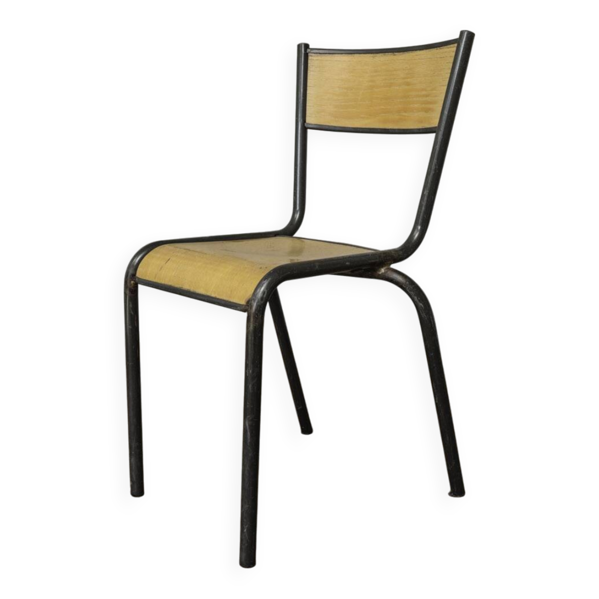 School chair 510 mullca gaston cavaillon industrial vintage