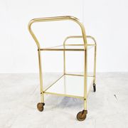 Desserte en laiton, années 1960