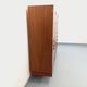 High Scandinavian modernist vintage sideboard in teak and black metal.