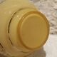 Yellow glass vase with Art Deco decoration signed D'Argyl circa 1930