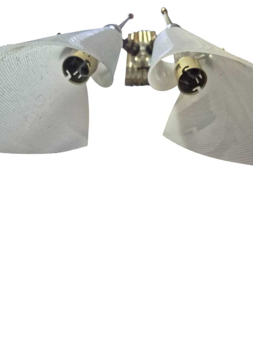 Vintage 1950s butterfly wall light pairs by Arlus.