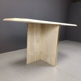 Vintage travertine console table, 1970s