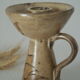 Ceramic candle holder Vallauris decoration Sunflower