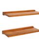 Two wall shelves in pine wood, 70s