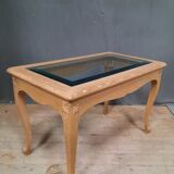 Table basse vitrée