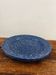 Set of 2 blue plates with white dots