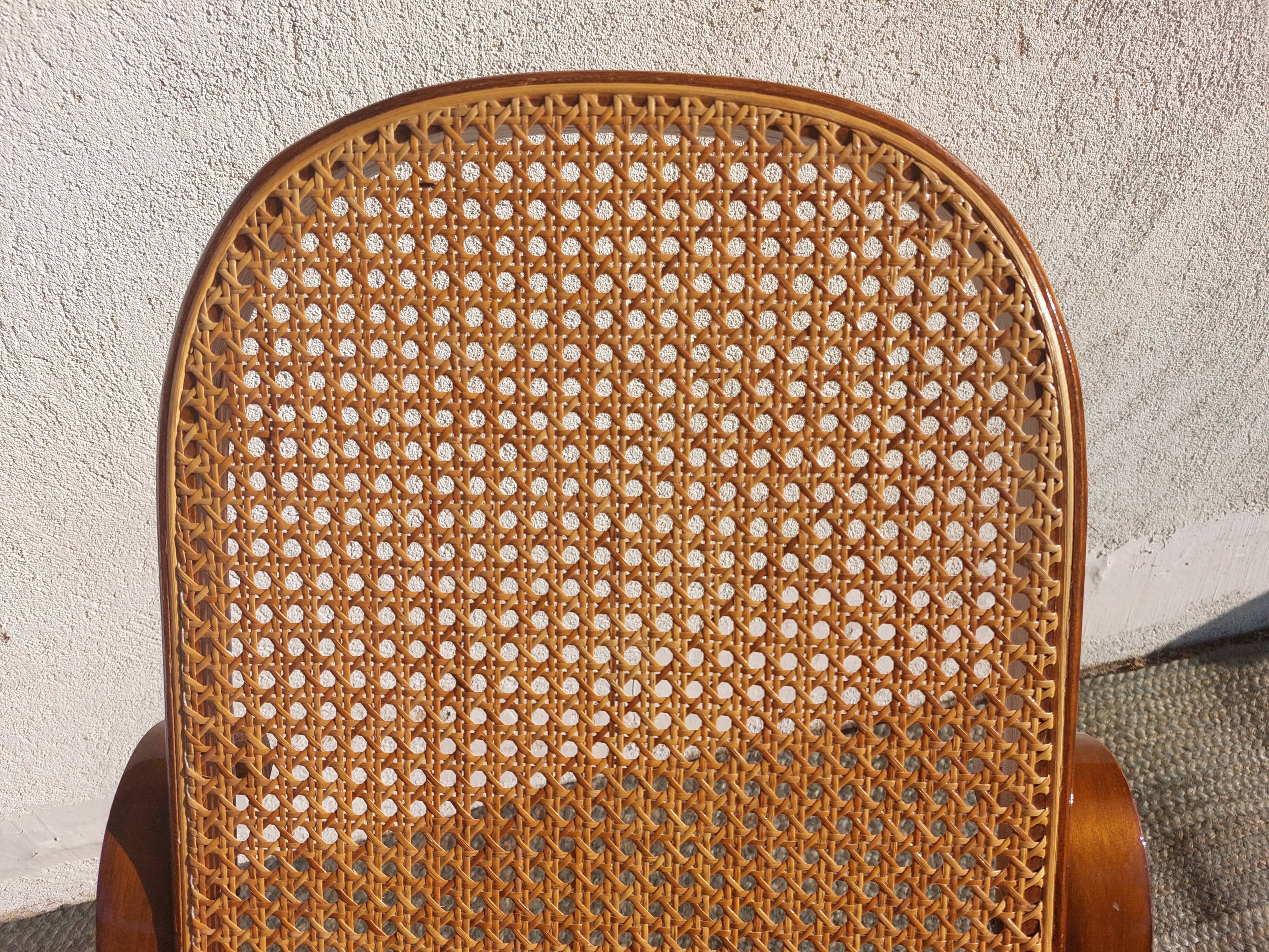 Rocking chair, rocking chair, cane