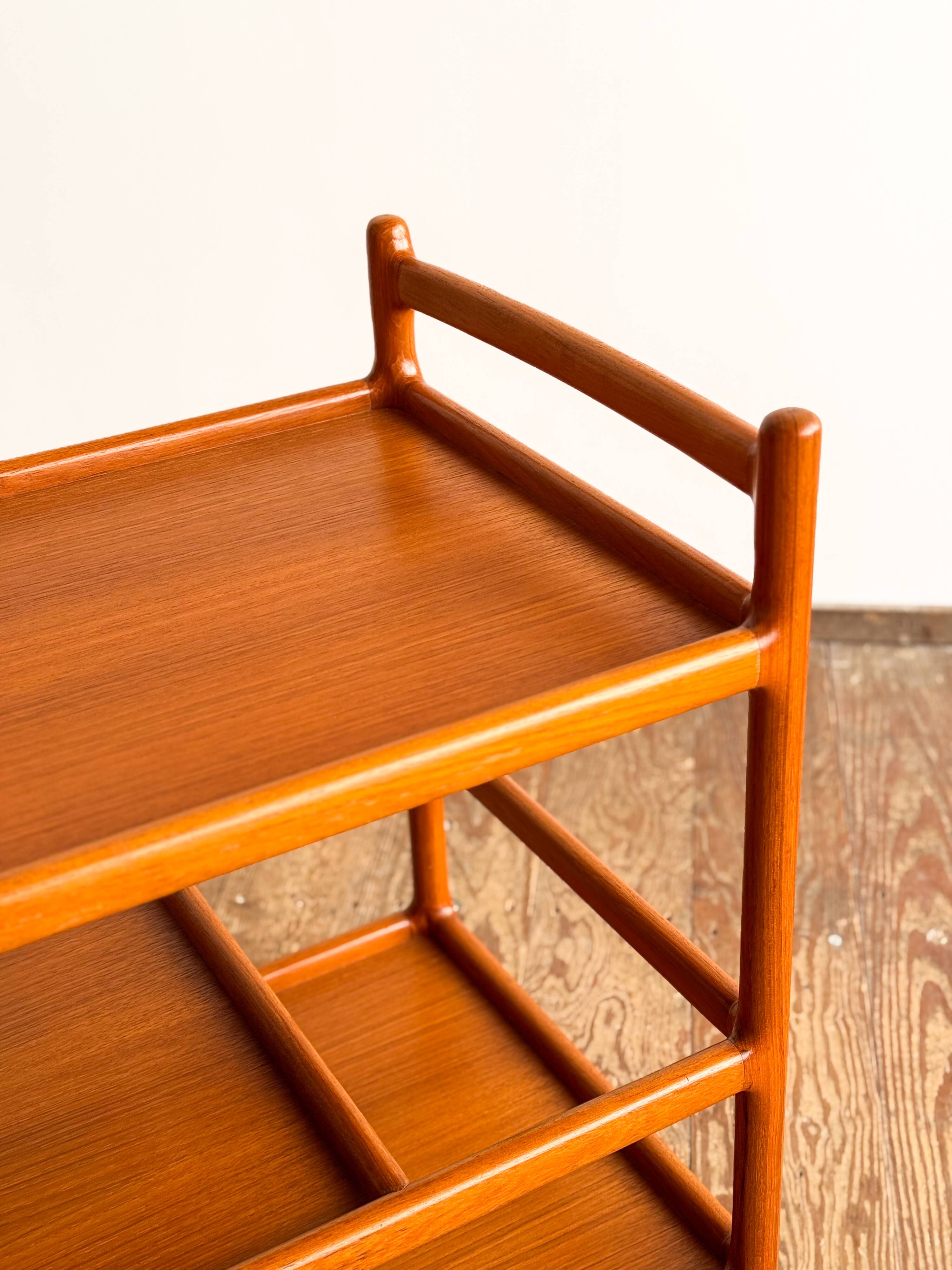 Service trolley and bar Johannes Andersen Silkeborg Denmark Teak
