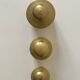 Set of 3 vintage boxes with genuine brass lids, 1950s.