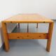 Large vintage coffee table in solid pine from the 70s and 80s.