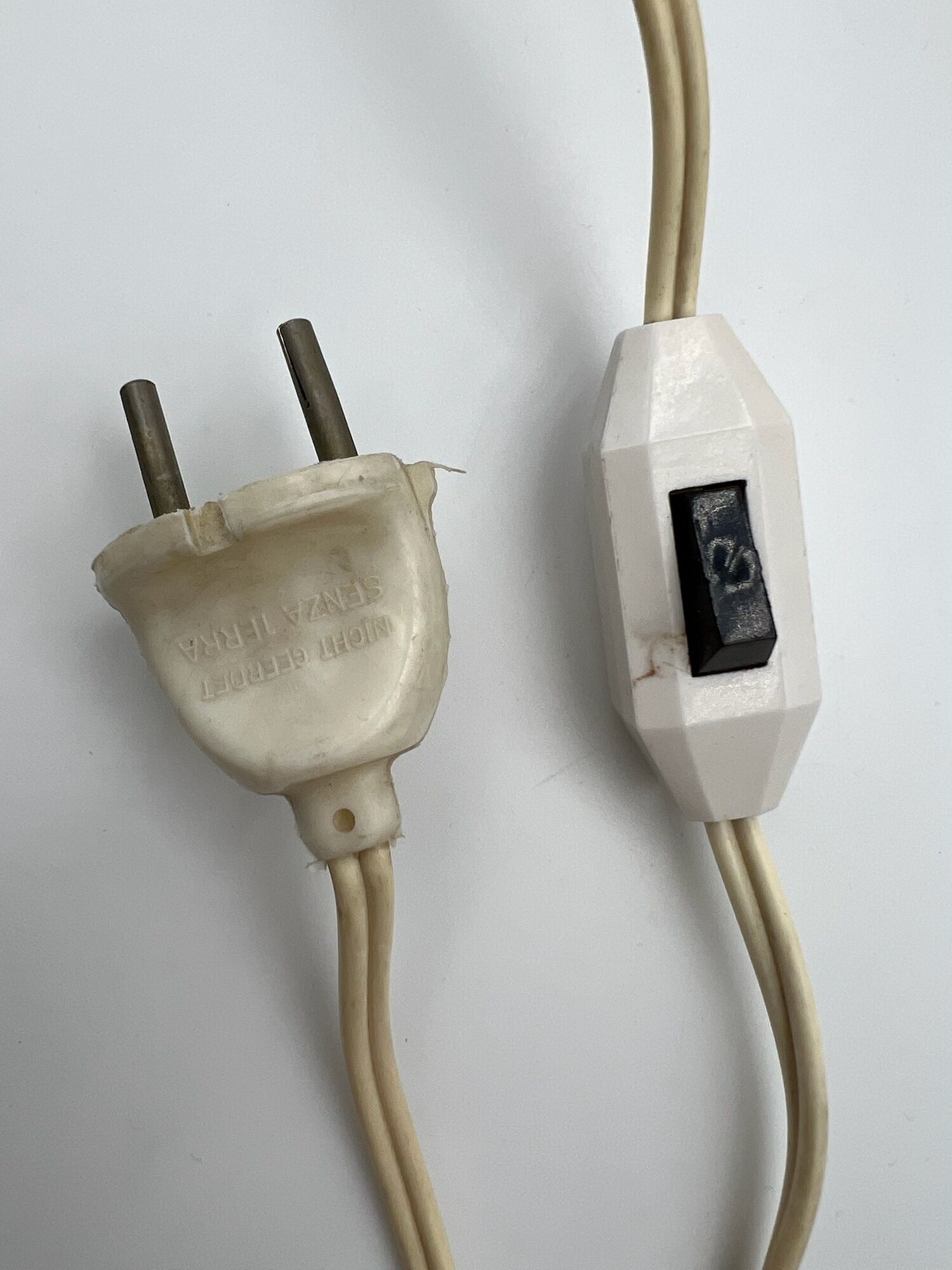 Vintage ceramic lamp, made in italy 1960