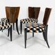Set of 4 chairs H-214 Jindřich Halabala UP Závody 1950-1959