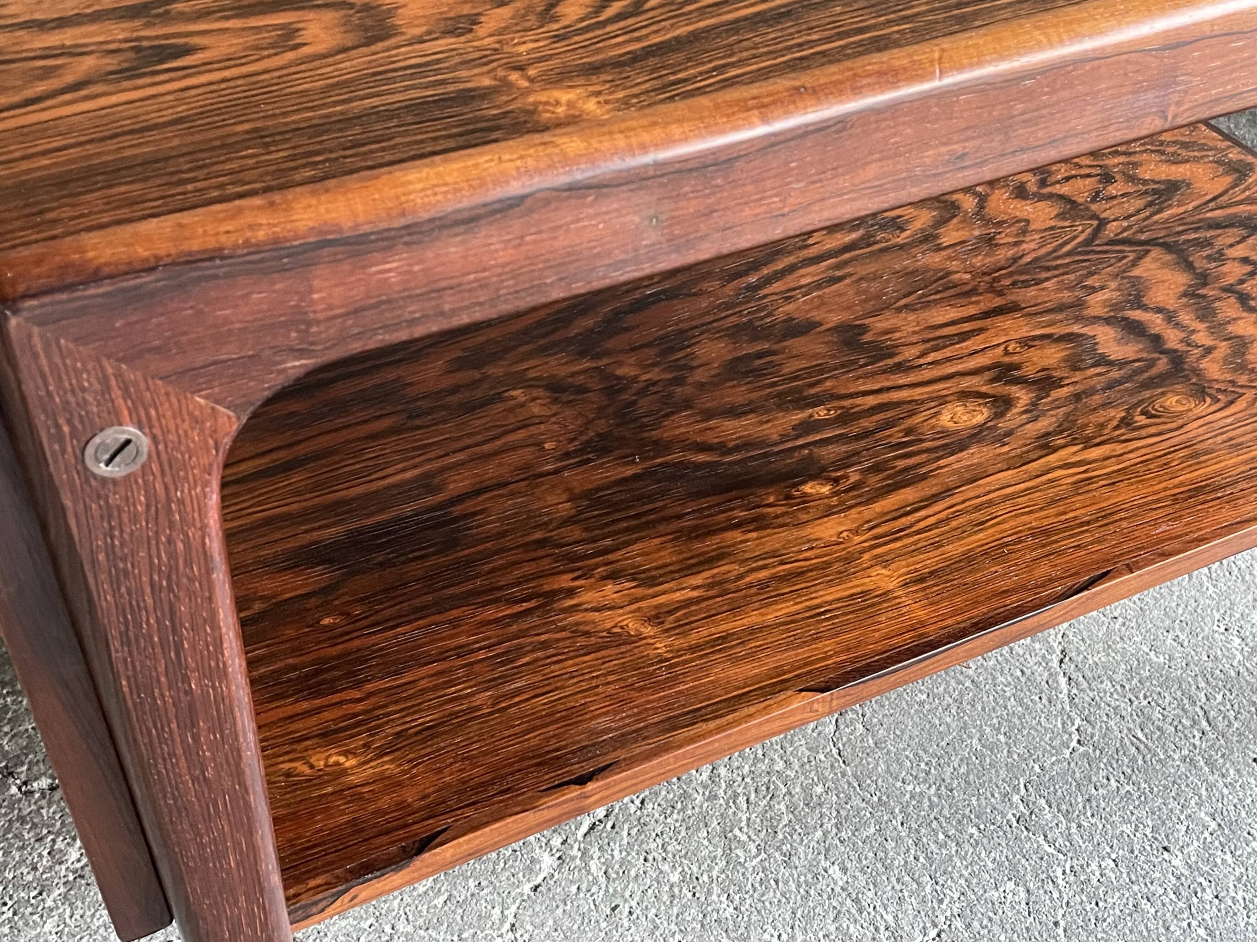 Scandinavian rosewood coffee table, 1960s