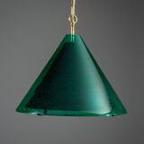 Pendentif en verre vert "Najade" de Jonas Hidle