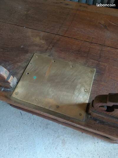 Authentic Old Craft Counter in Solid Oak - Panel Front