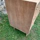 Commode 3 tiroirs pieds compas bois brut