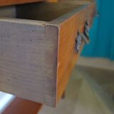 Cherry console with 2 drawers - Louis XV style - cherry wood