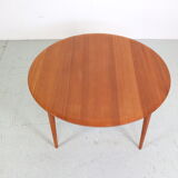 Peter Hvidt& Orla Mølgaard Nielsen Teak Round Coffee Table for France& Son, 1950