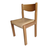 Vintage chairs in solid elm and leather