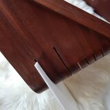 Paire de lampes scandinave bois et plexiglas