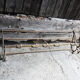 Old brass wall coat rack