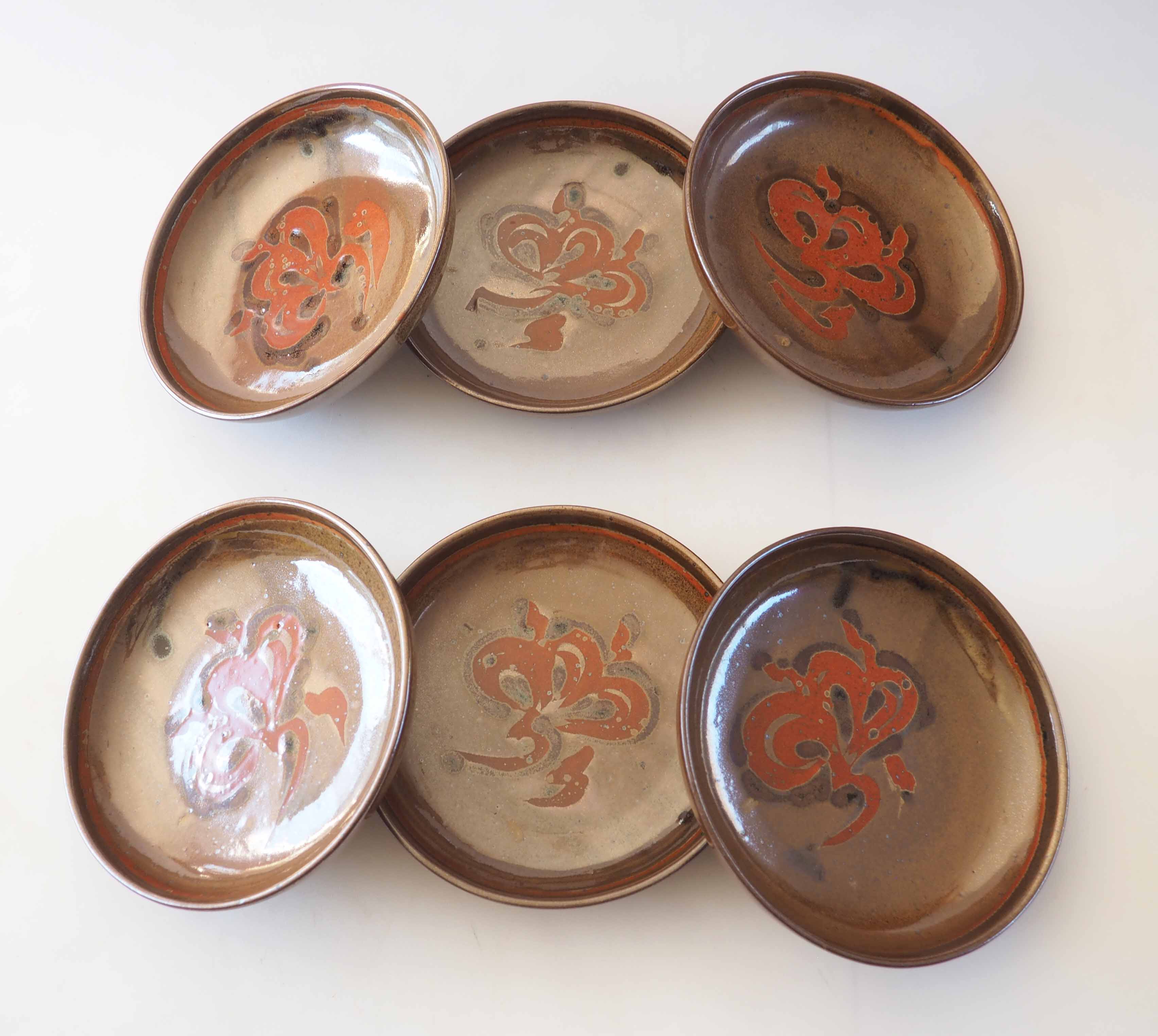 6 Blanot stoneware plates