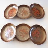 6 Blanot stoneware plates