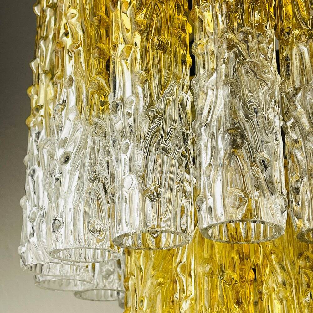 Murano glass chandelier Tronchi by Venini, Italy, 1960s