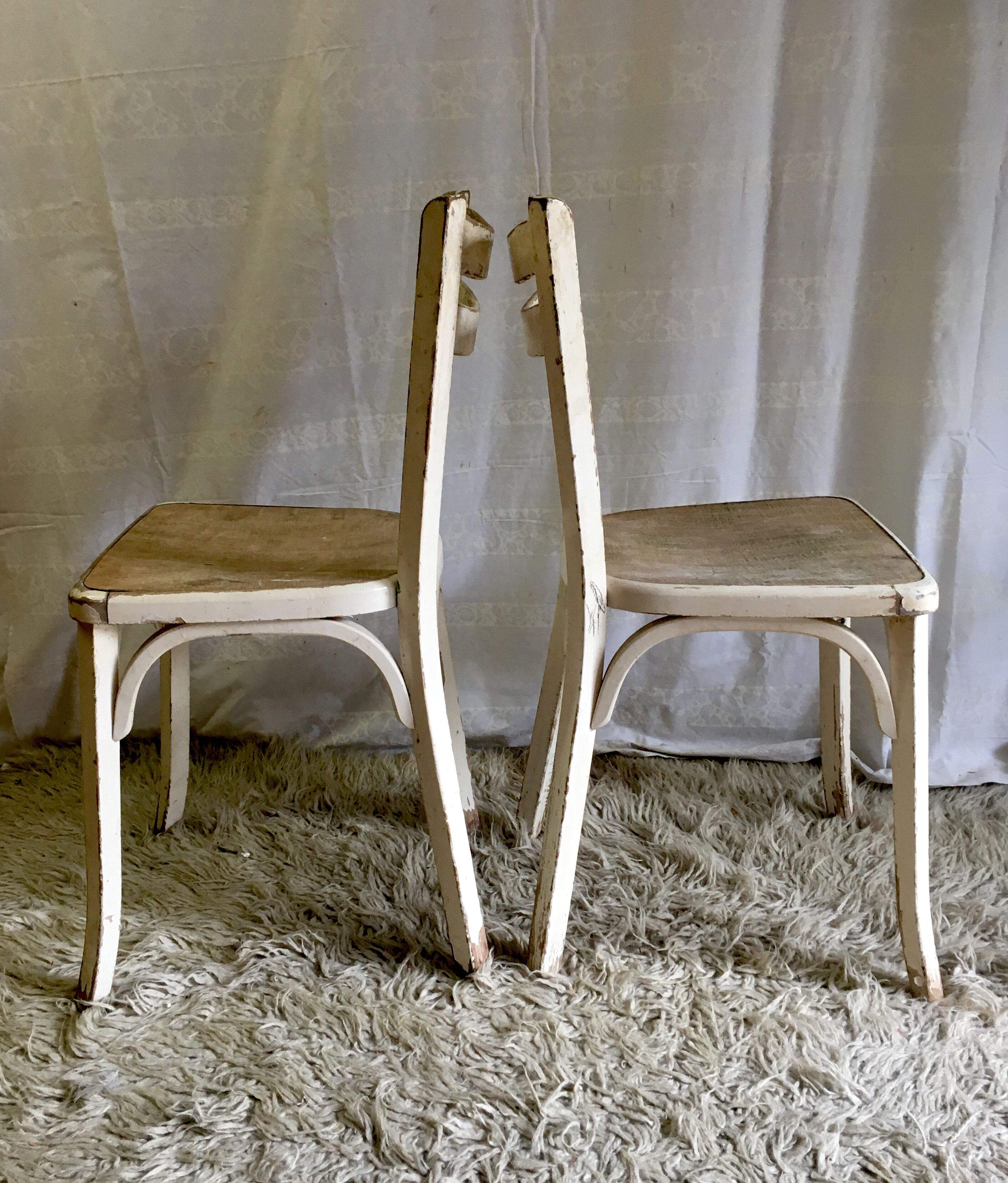 Pair of Baumann bistro chairs - 50s