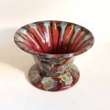 Multicolored ceramic stand cup (empty pocket or other) 60s diameter 26.7 cm