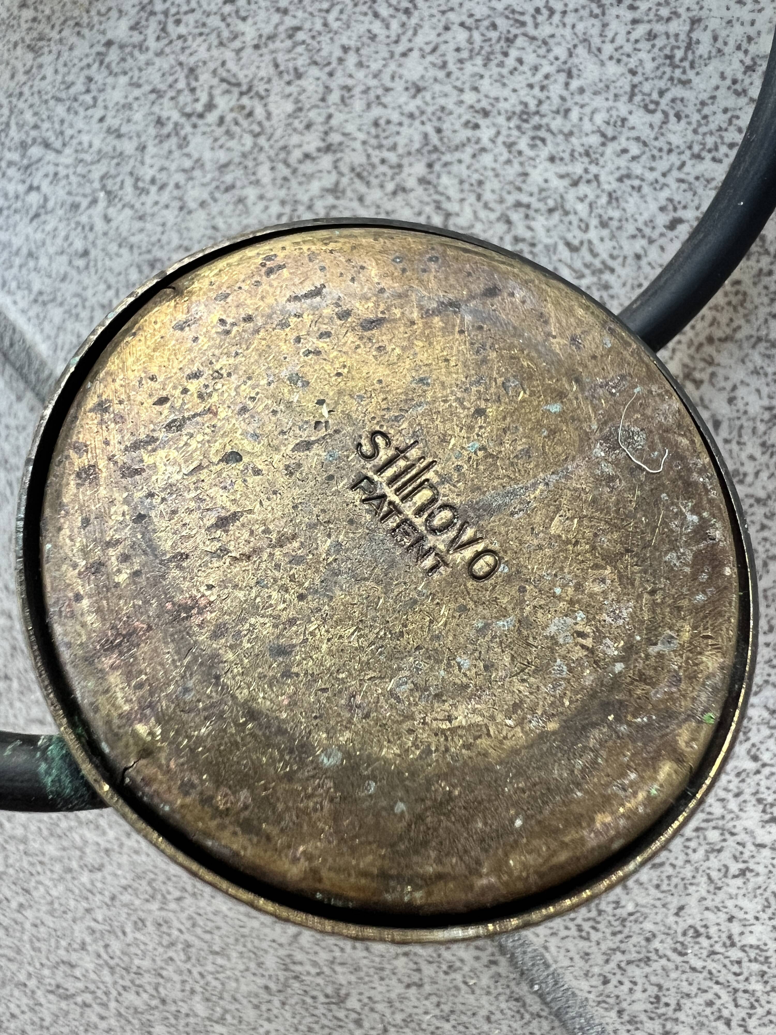 Unique tripod floor lamp by Stilnovo with white shades, Italy 1960s