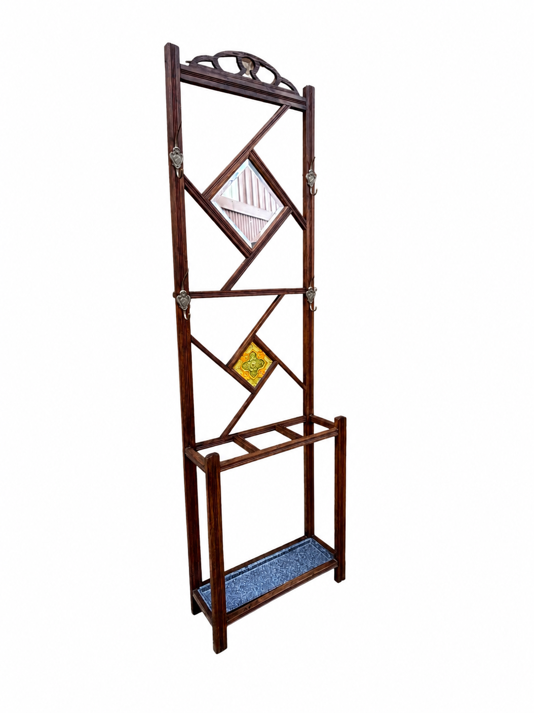 Art Nouveau coat rack 1920 vintage French European Jugendstil