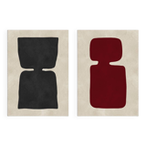 2 abstract art prints. A2 (42x59.4cm)