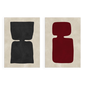 2 impressions d'art abstrait. A2 (42x59,4cm)