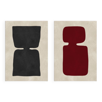 2 abstract art prints. A2 (42x59.4cm)