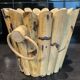 Cache-pot vintage en rotin D32cm