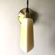 Applique Italie 1990 noir et or opaline jaune