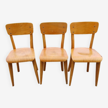 3 Chaises de Bistrot Baumann