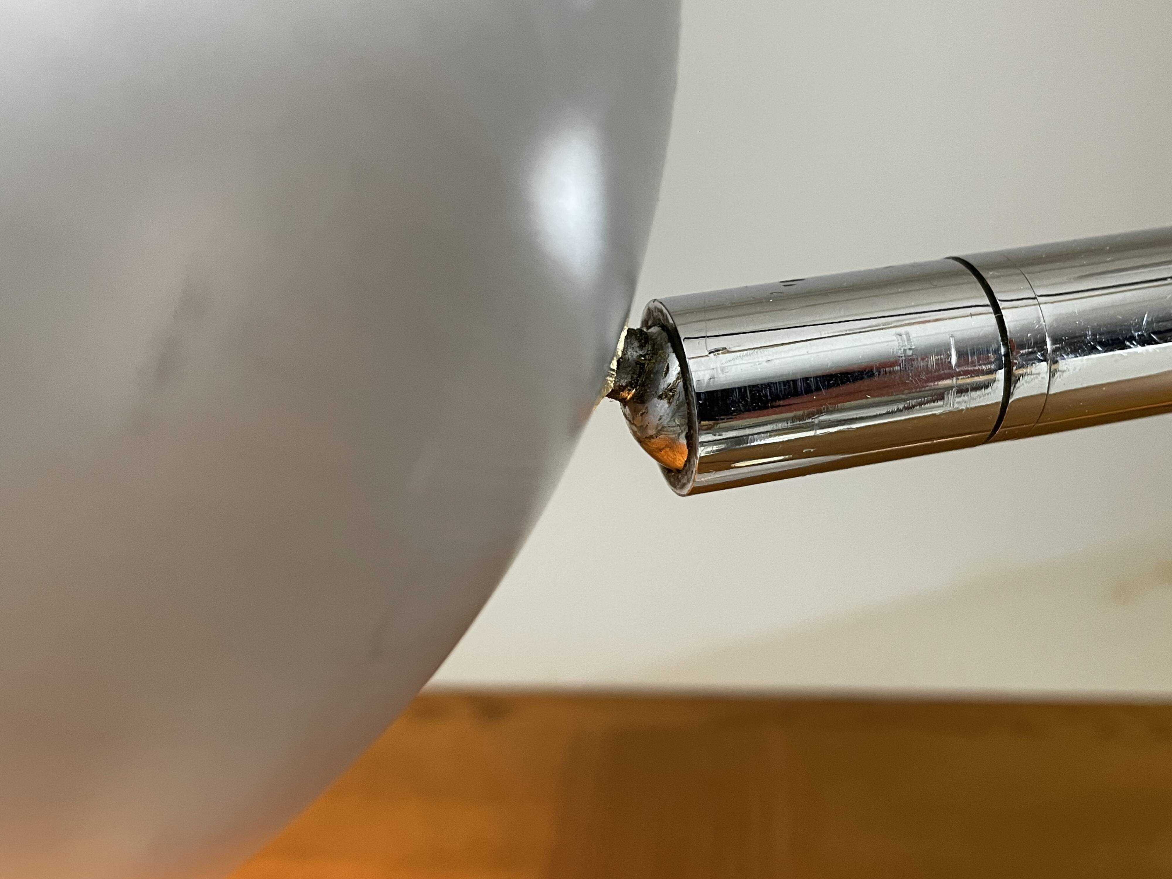 Vintage metal lamp from the 1970s